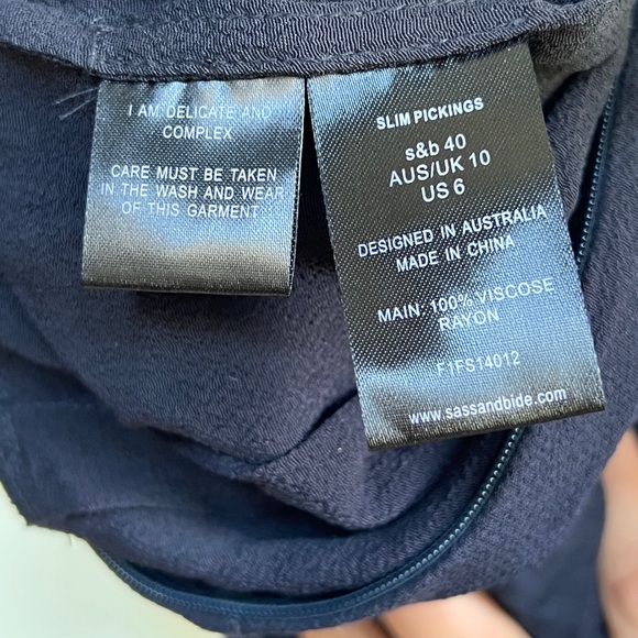 Sass & Bide Jumpsuit with Maxi Length Overhanging Skirt Size AU S - Picture 8 of 9